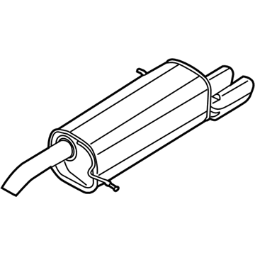 Ford D2BZ-5A289-B Muffler Assembly - Rear