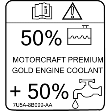 7U5Z-8B099-A Ford Label Illustration 1 of 1