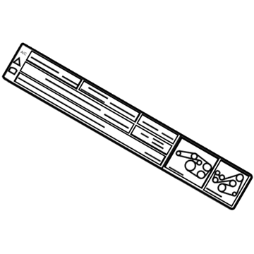 Ford 8L8Z-1503050-B Decal - Instruction