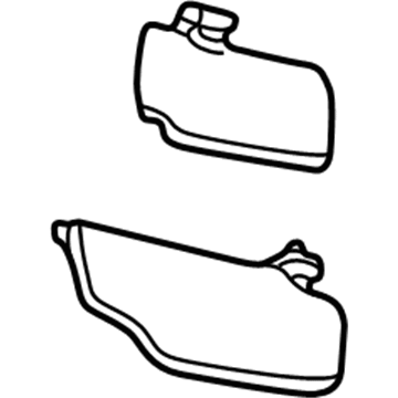 Ford 5C3Z-2504105-EAA Visor Assembly - Sun
