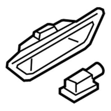 FT4Z-5841018-AD Ford Release Handle Illustration 1 of 1