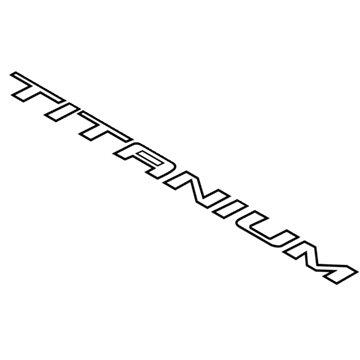 FT4Z-5842528-G Ford Nameplate, Rear Illustration 1 of 1