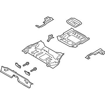 Ford LX6Z-7811215-V Pan Assembly - Floor