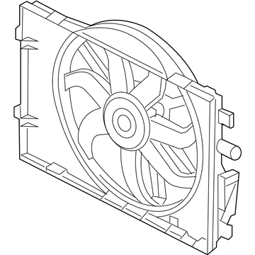 Mercury 7E5Z-8C607-A Motor And Fan Assembly - Engine Cooling