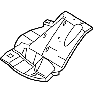 Ford 9C2Z-16061-B Apron Assembly - Front Fender