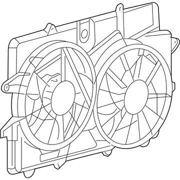 Ford 5L8Z-8C607-CB Motor And Fan Assembly - Engine Cooling