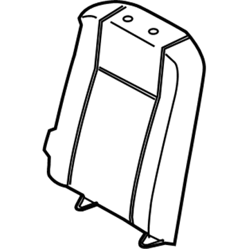 Ford HK4Z-6366601-LT Cover Assembly - Rear Seat Back