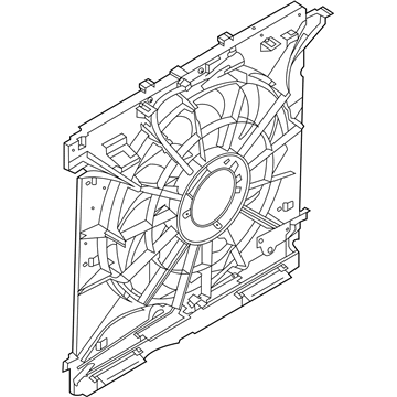 Lincoln P1MZ-8C607-B Motor And Fan Assembly - Engine Cooling