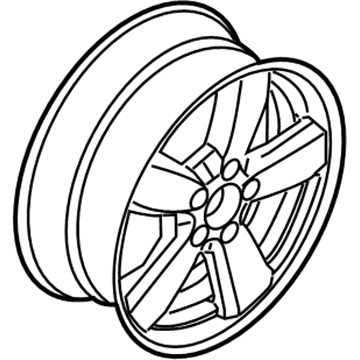 Ford 9L8Z-1007-A Wheel, Alloy 9L8Z-1007-A Ford Wheel, Alloy Illustration 1 of 1