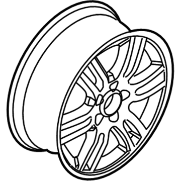9E6Z-1007-A Ford Wheel, Alloy Illustration 1 of 1