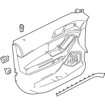 Ford FB5Z-7823942-DB Panel - Door Trim Lower
