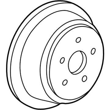 Ford Freestar Brake Rotor - 5U2Z-1V125-DC