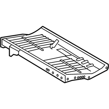 Ford 6L2Z-7863160-AA Seat Frame, Rear 6L2Z-7863160-AA Ford Seat Frame, Rear Illustration 1 of 1
