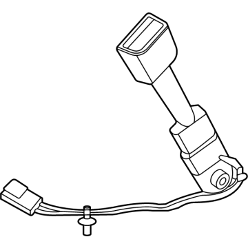 Ford MB3Z-5861202-AD Buckle Assembly - Seat Belt