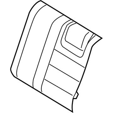 Ford AE5Z-5466600-BB Cover Assembly - Rear Seat Back
