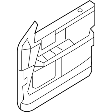 7L7Z-7823942-AB Ford Door Trim Panel, Camel, Front Passenger Side Illustration 1 of 1