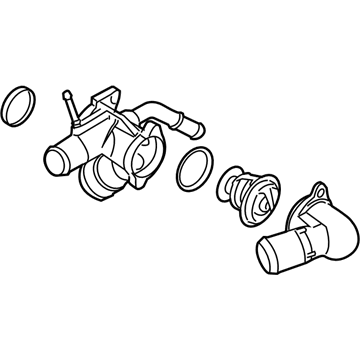 Ford 7T4Z-8A586-B Connection Water Outlet