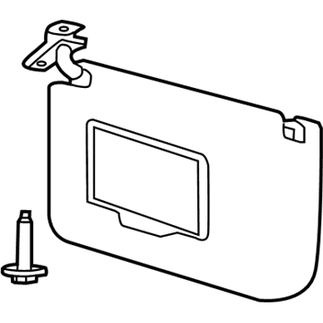 Ford GL3Z-1504104-AA Visor Assembly - Sun
