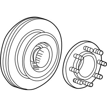 Ford 5C3Z-1102-A Hub Assembly - Wheel