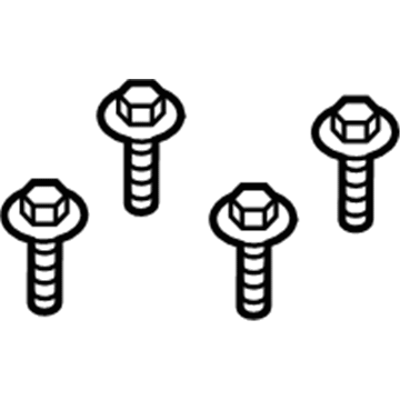 -W707293-S439 Ford Support Bracket Bolt Illustration 1 of 1