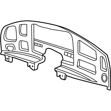 Ford F4UZ15044D70B Panel - Instrument