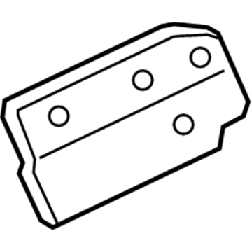 GD9Z-5811398-A Ford Rear Deflector, Passenger Side Illustration 1 of 1