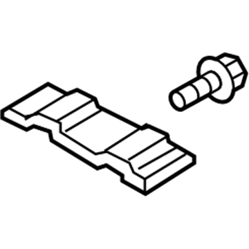 GD9Z-16A076-A Ford Front Retainer, Passenger Side Illustration 1 of 1