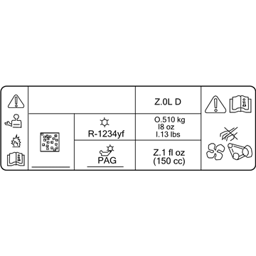 Lincoln KT4Z-1503050-B Decal
