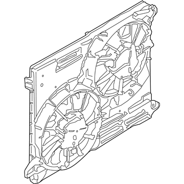Ford F2GZ-8C607-E Motor And Fan Assembly - Engine Cooling