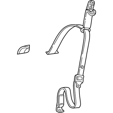 Ford XL2Z-98611B68-BBB Seat Belt Assembly