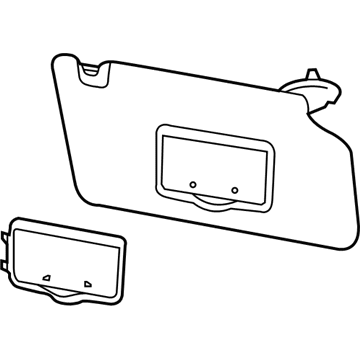 Ford GB5Z-7804105-CB Visor Assembly - Sun