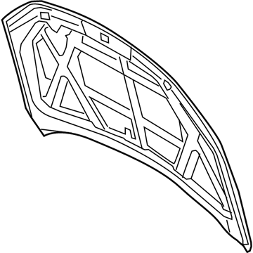 Ford BE5Z-16612-A Hood Assembly