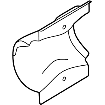 NZ6Z-5A098-A Ford Shield, Passenger Side Illustration 1 of 1
