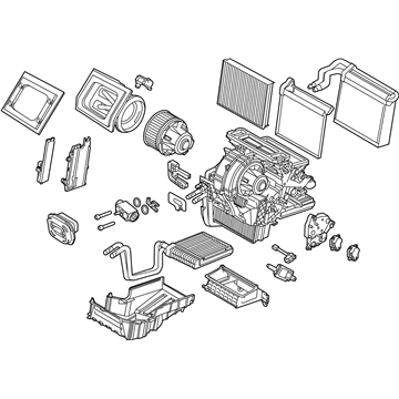 Ford BV6Z-19B555-L Evaporator And Housing Assembly