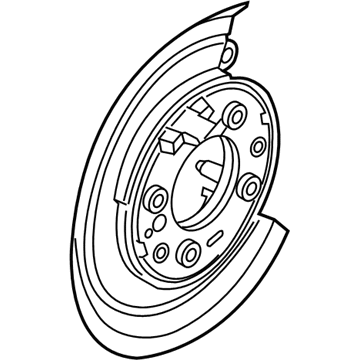 Ford F-350 Super Duty Backing Plate - BC3Z-2B636-A