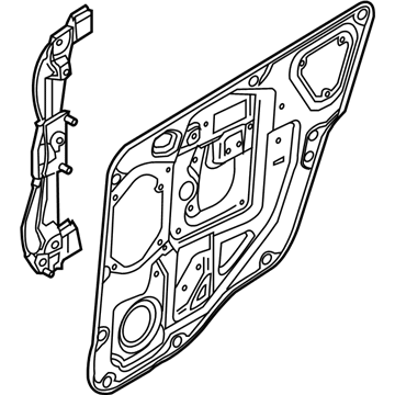Ford 8F9Z-7427008-A Regulator - Window - Less Motor
