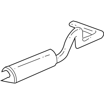 Ford YC2Z-5230-AA Muffler And Pipe Assembly