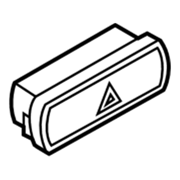 Ford Hazard Warning Switch - 6M2Z-13350-A