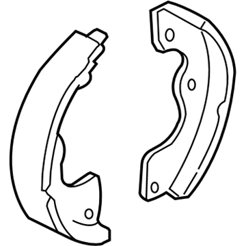 Mercury 5L8Z-2A753-AA Shoe And Lining Assembly