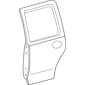 Mercury YL8Z-7824630-AA Door Assembly - Rear - Left