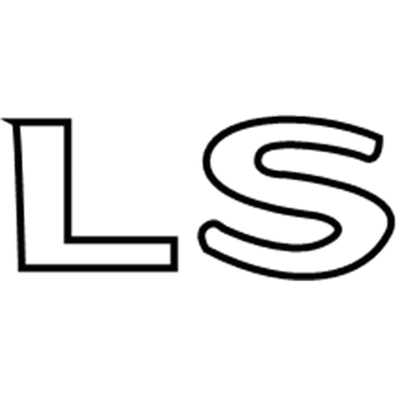 Lincoln XW4Z-5442528-AA Name Plate