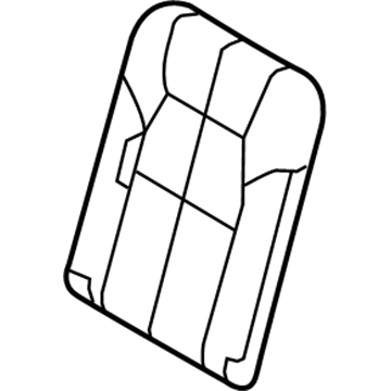 Ford 6L2Z-7866600-TAB Cover Assembly - Rear Seat Back