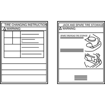 Lincoln 6E5Z-17A083-A Decal - Jack Operation