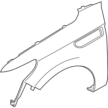 Lincoln JL7Z-16005-B Fender Assembly - Front