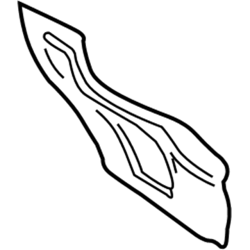 GD9Z-5427458-A Ford Water Shield, Passenger Side Illustration 1 of 1
