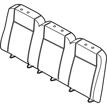 Ford HK4Z-9966600-DC Cover Assembly - Rear Seat Back