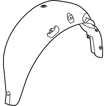 Lincoln 6E5Z-5428371-A Shield - Splash - Wheelhouse