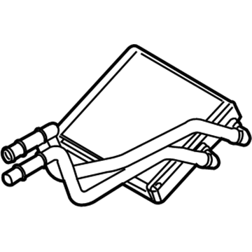 Ford AE8Z-18476-A Radiator And Seal Assembly - Heater