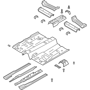Lincoln LX6Z-7811135-A Pan Assembly - Floor