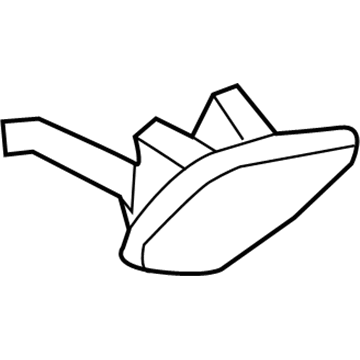 6E5Z-54672A40-CB Ford Upper Quarter Trim Cap, Camel/Sand, Passenger Side Illustration 1 of 1
